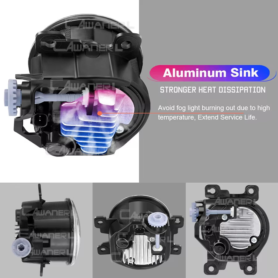 Car Adjustable LED Angel Eye Fog Light Daytime Running Lamp DRL H11 2 Pieces for Subaru WRX STI 2015 2016 2017 2018 2019 2020
