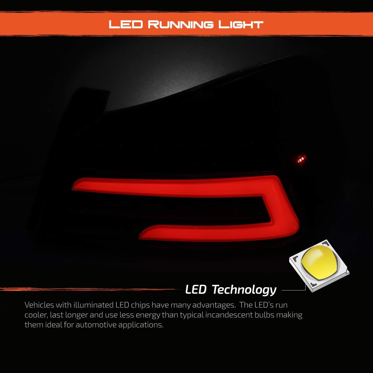 - for 2015-2021 Subaru WRX/WRX STI FULL LED Light Tube Black Housing Tail Brake Light Lamp